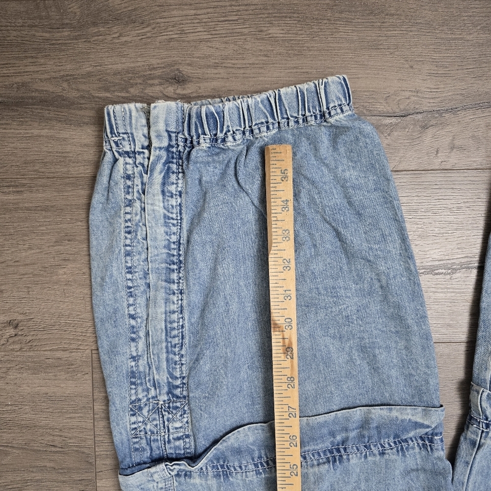 Free People We The Free South Bay Utility Cargo Jeans Large Streetwear Baggy - Picture 8 of 9